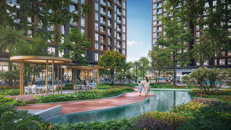 Đường dạo bộ 5 km nội khu The Cityon
